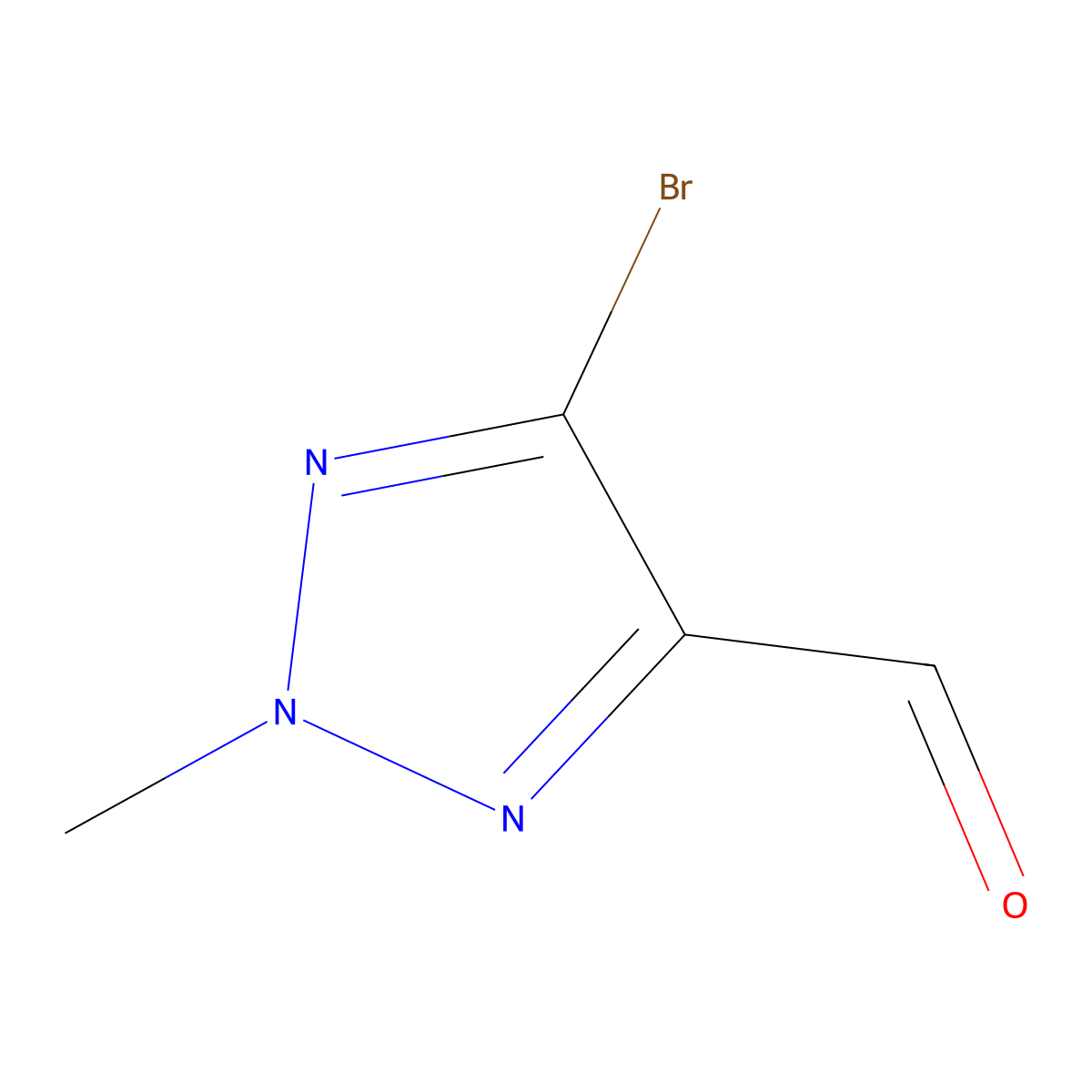 5-bromo-2-methyl-2H-1,2,3-triazole-4-carbaldehyde molecular structure, CAS 1306610-18-3