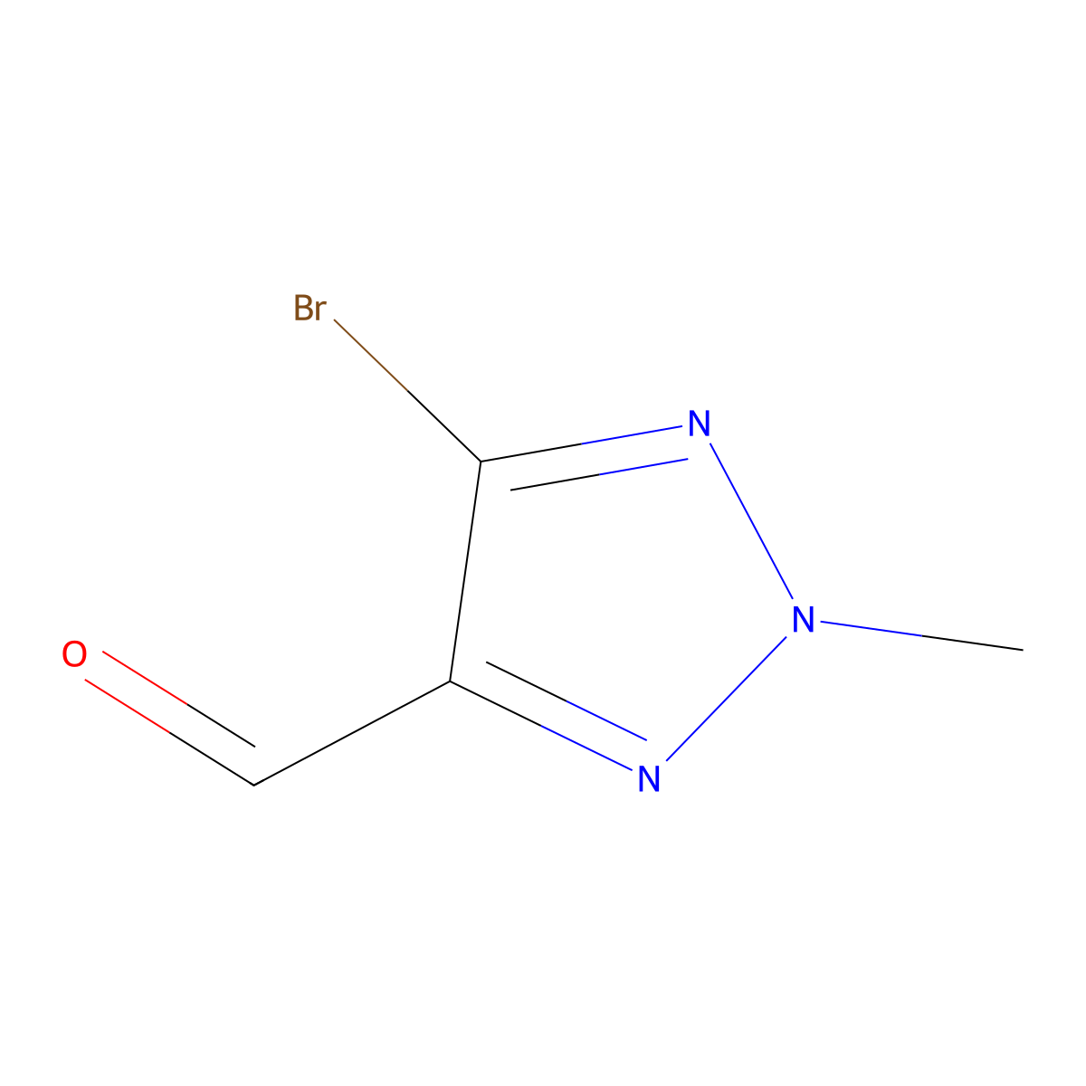 5-bromo-2-methyl-2H-1,2,3-triazole-4-carbaldehyde molecular structure, CAS 1306610-18-3