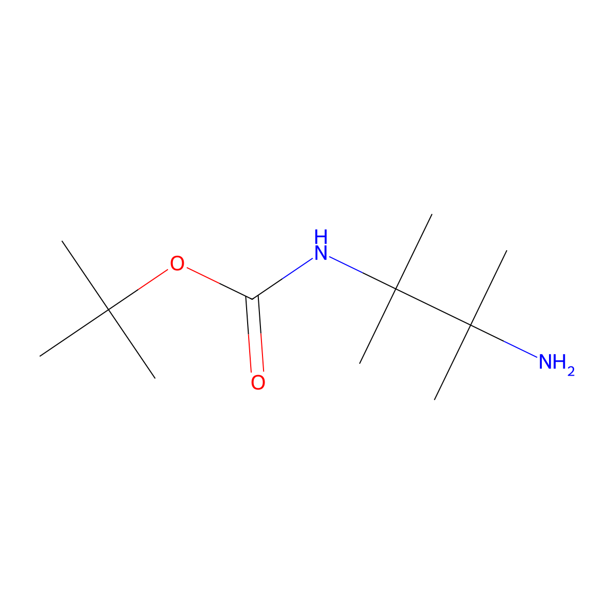 N2-Boc-2,3-dimethyl-2,3-butanediamine molecular structure, CAS 1306610-31-0
