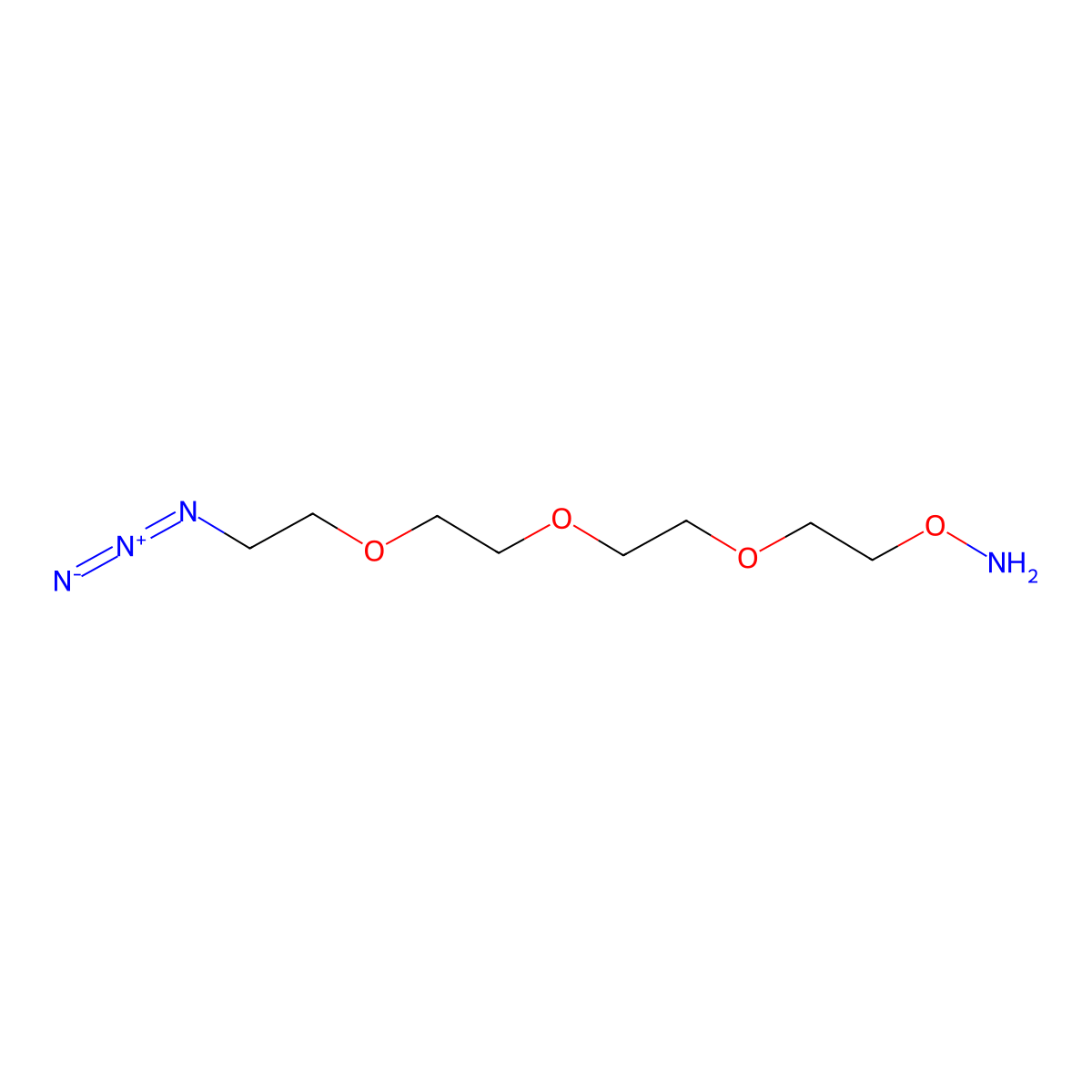 Aminooxy-PEG3-azide molecular structure, CAS 1306615-51-9