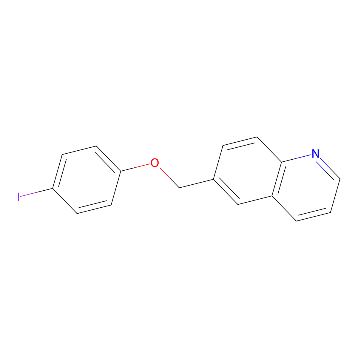 6-(4-Iodophenoxymethyl)quinoline molecular structure, CAS 1306628-09-0
