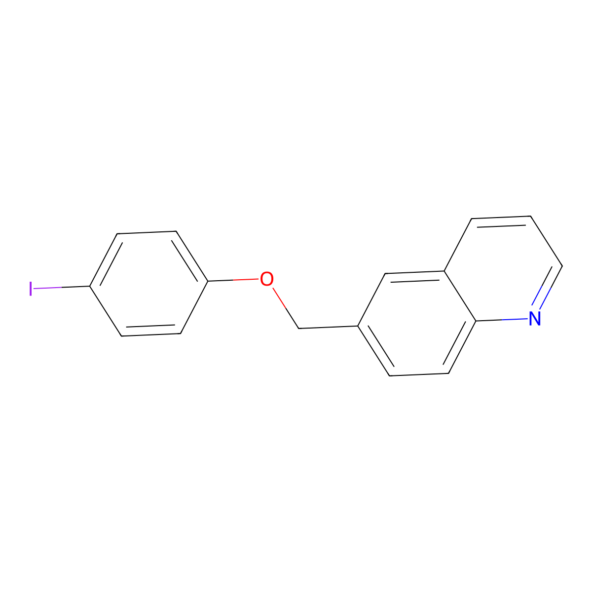 6-(4-Iodophenoxymethyl)quinoline molecular structure, CAS 1306628-09-0