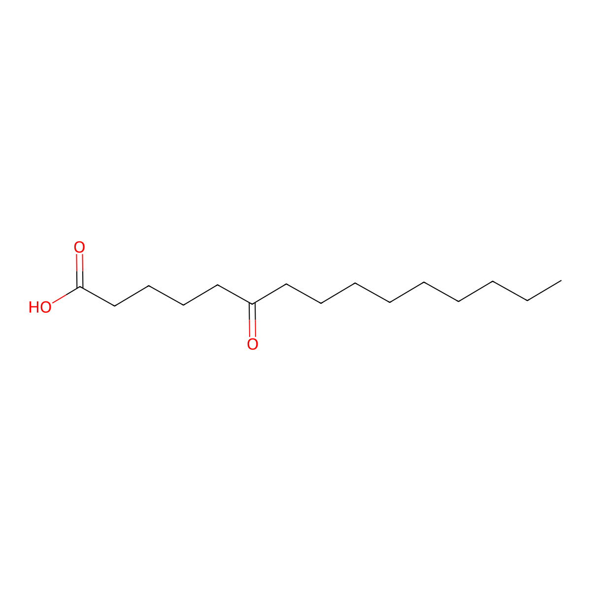 6-Oxopentadecanoic acid molecular structure, CAS 130664-55-0