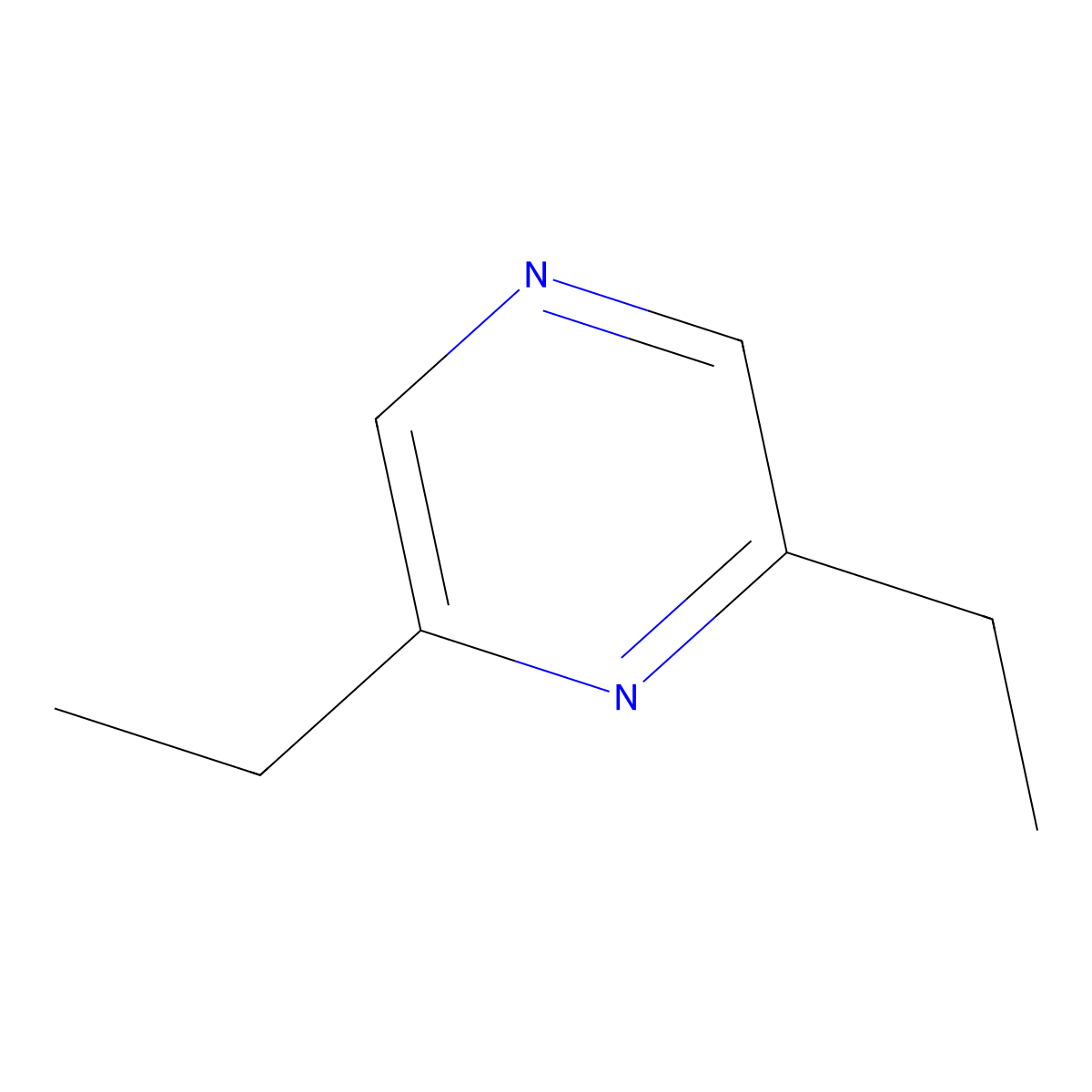 2,6-Diethylpyrazine molecular structure, CAS 13067-27-1