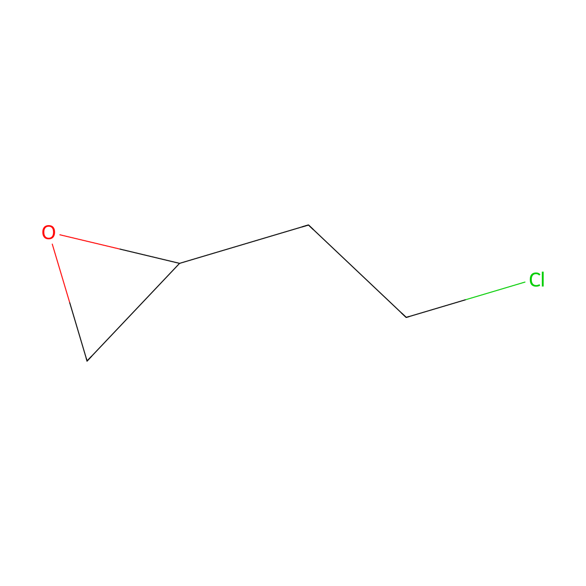 2-(2-Chloroethyl)oxirane molecular structure, CAS 13067-79-3