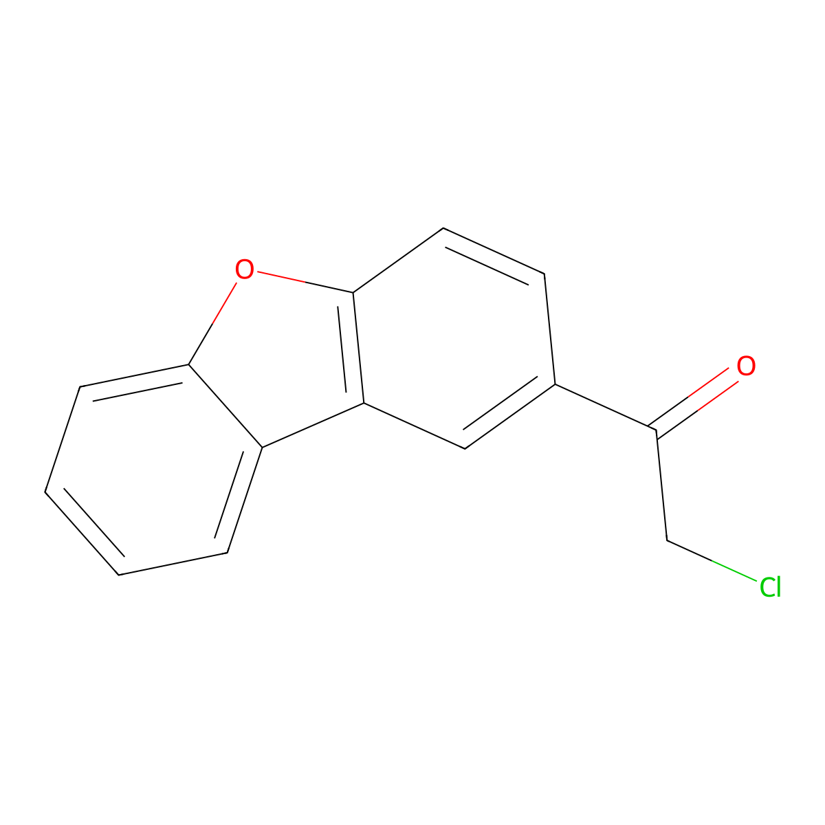 2-(Chloroacetyl)dibenzofuran molecular structure, CAS 13067-90-8