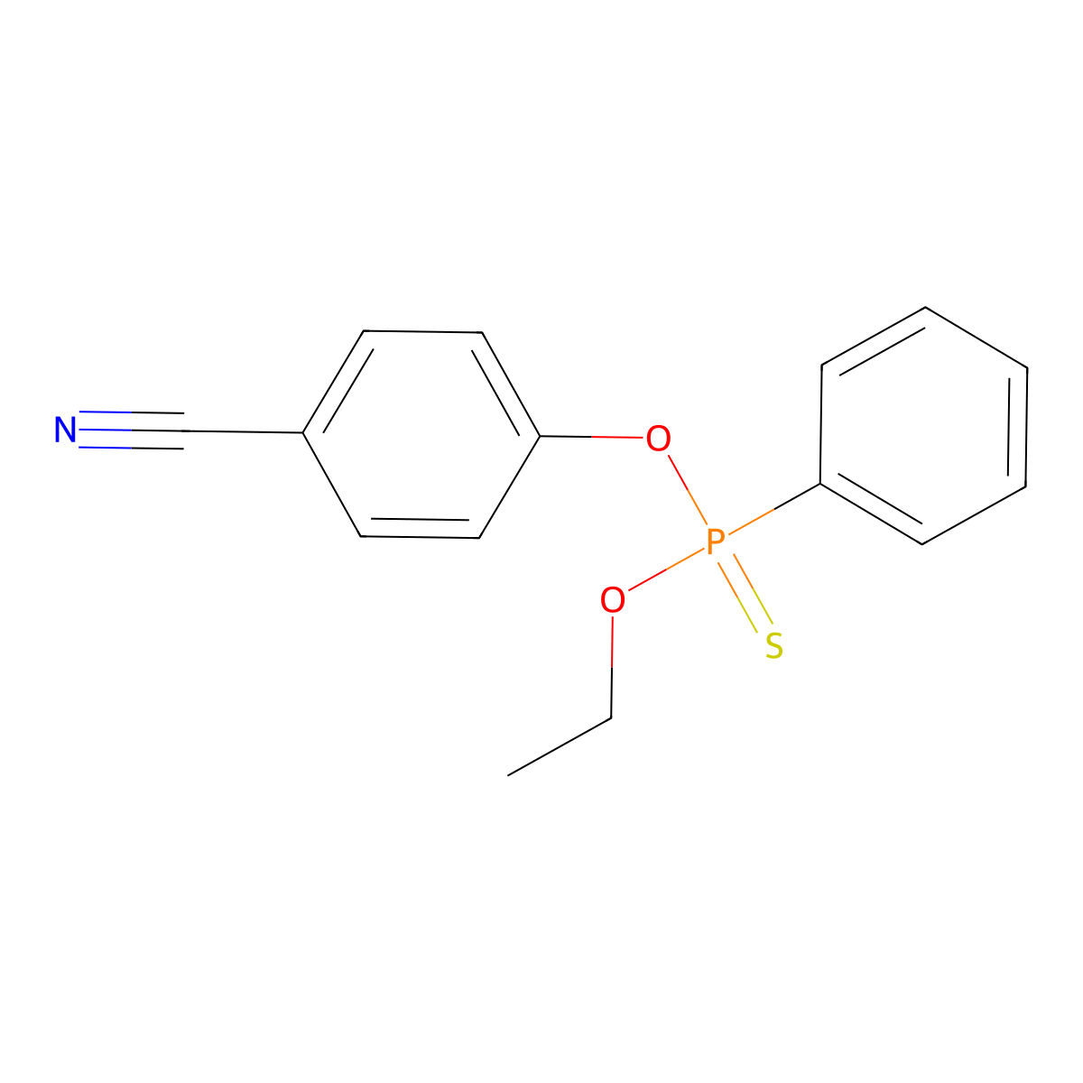 Cyanofenphos molecular structure, CAS 13067-93-1