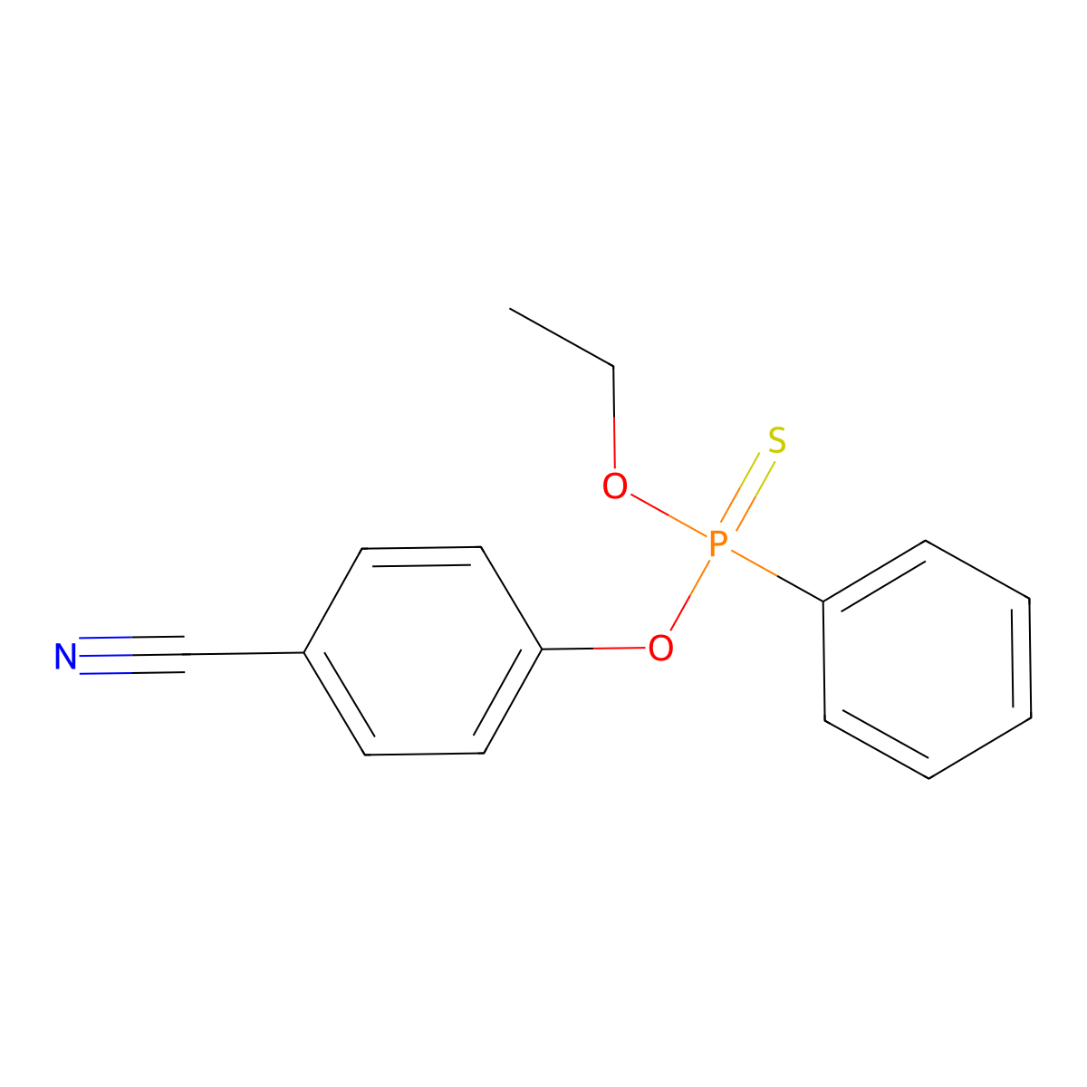 Cyanofenphos molecular structure, CAS 13067-93-1