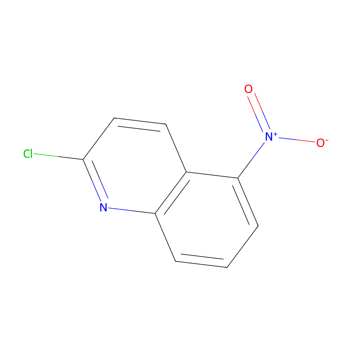 2-Chloro-5-nitroquinoline molecular structure, CAS 13067-94-2