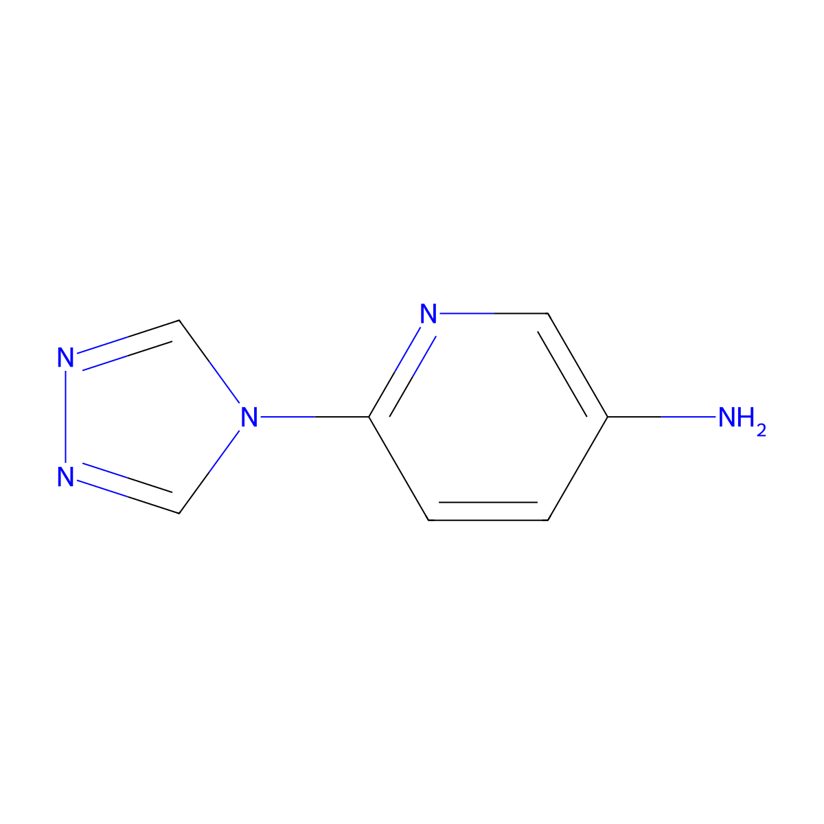 6-(4H-1,2,4-triazol-4-yl)pyridin-3-amine molecular structure, CAS 1306723-17-0