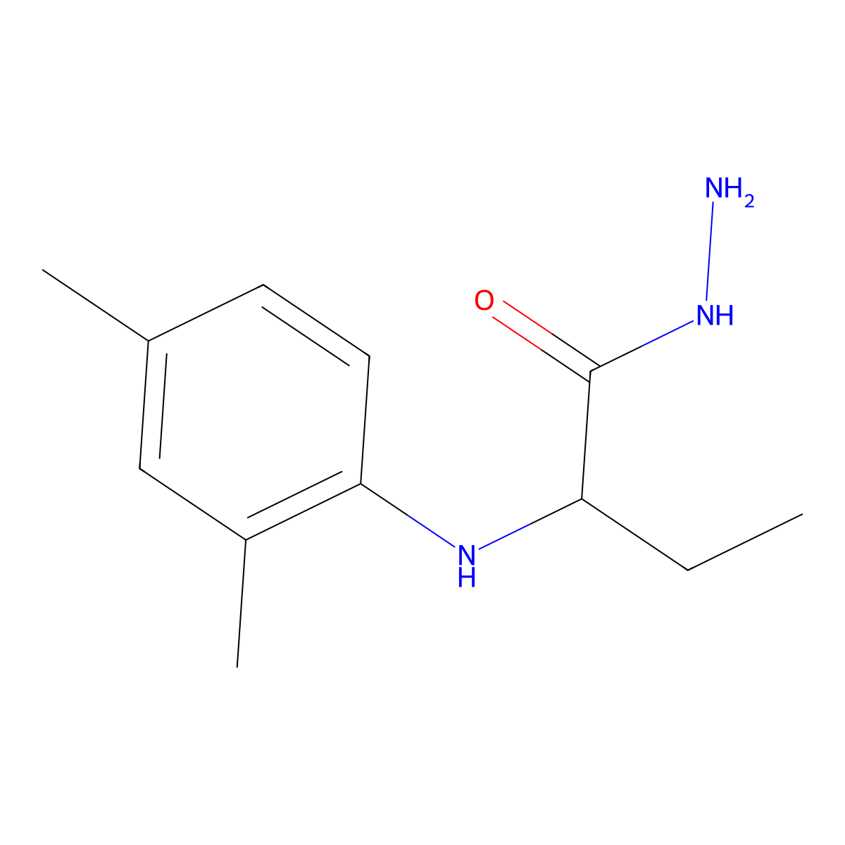 2-[(2,4-Dimethylphenyl)amino]butanohydrazide molecular structure, CAS 1306738-23-7