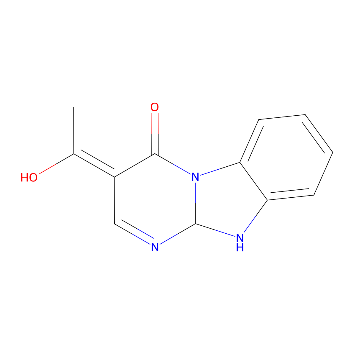 1-(4-Hydroxy-10,10a-dihydrobenzo[4,5]imidazo[1,2-a]pyrimidin-3-yl)ethanone molecular structure, CAS 1306739-29-6