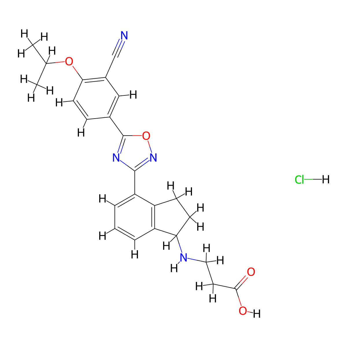 RP 001 hydrochloride molecular structure, CAS 1306761-53-4