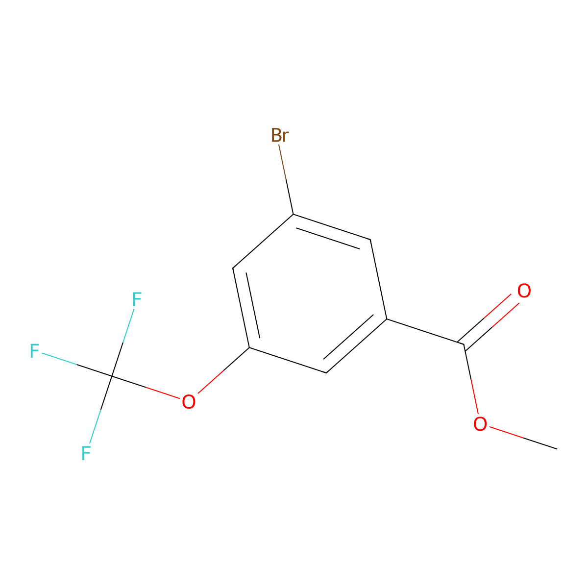 3-Bromo-5-trifluoromethoxybenzoic acid methylester molecular structure, CAS 1306763-53-0
