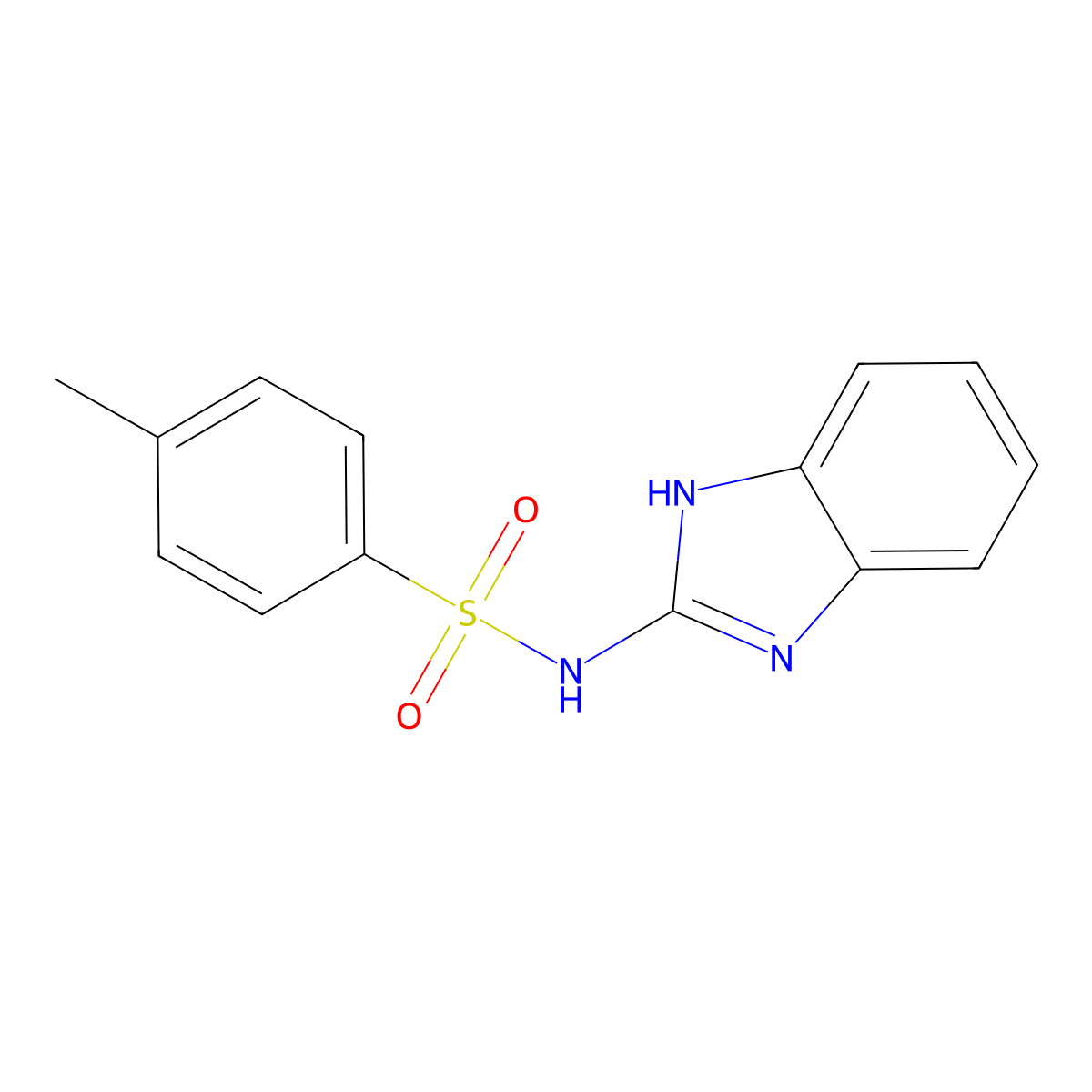 n-(1h-Benzo[d]imidazol-2-yl)-4-methylbenzenesulfonamide molecular structure, CAS 13068-58-1