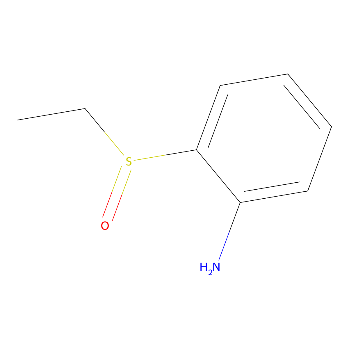 2-(Ethanesulfinyl)aniline molecular structure, CAS 1306905-83-8