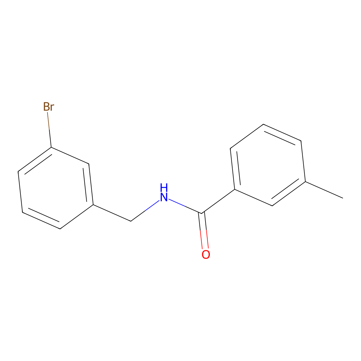 N-[(3-bromophenyl)methyl]-3-methylbenzamide molecular structure, CAS 1306944-50-2