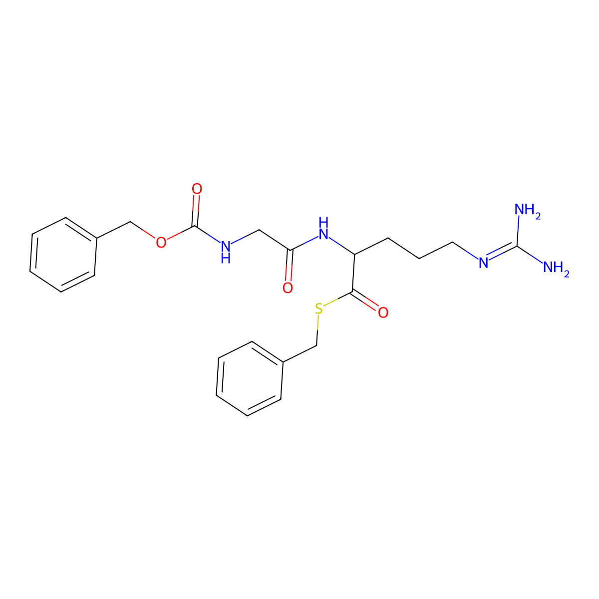 Z-Gly-Arg-Thiobenzyl Ester molecular structure, CAS 130698-88-3