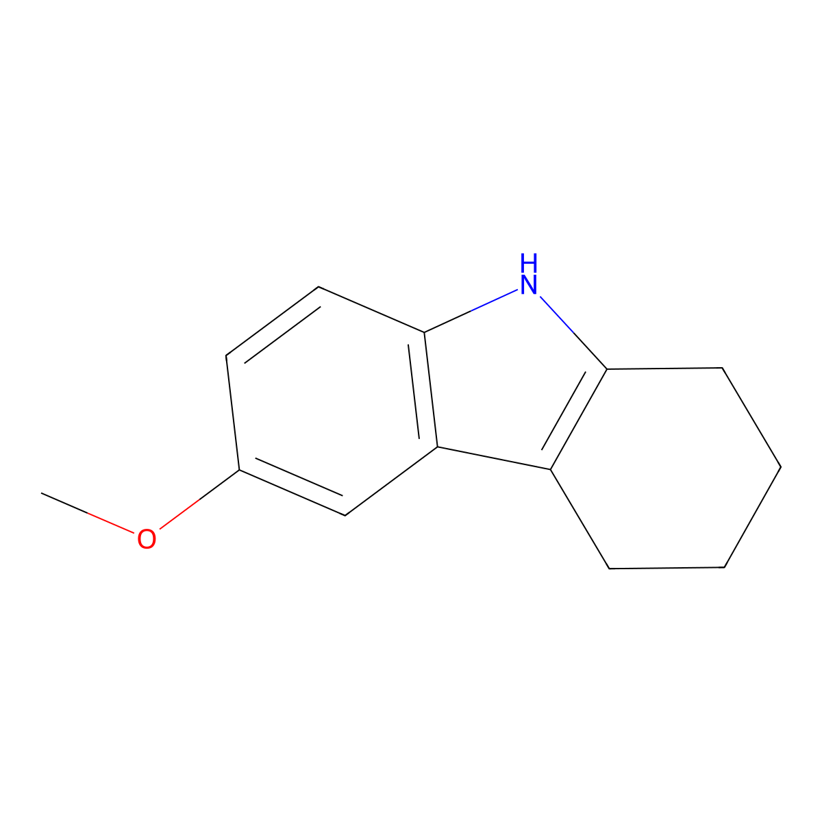 6-Methoxy-1,2,3,4-tetrahydrocarbazole molecular structure, CAS 13070-45-6