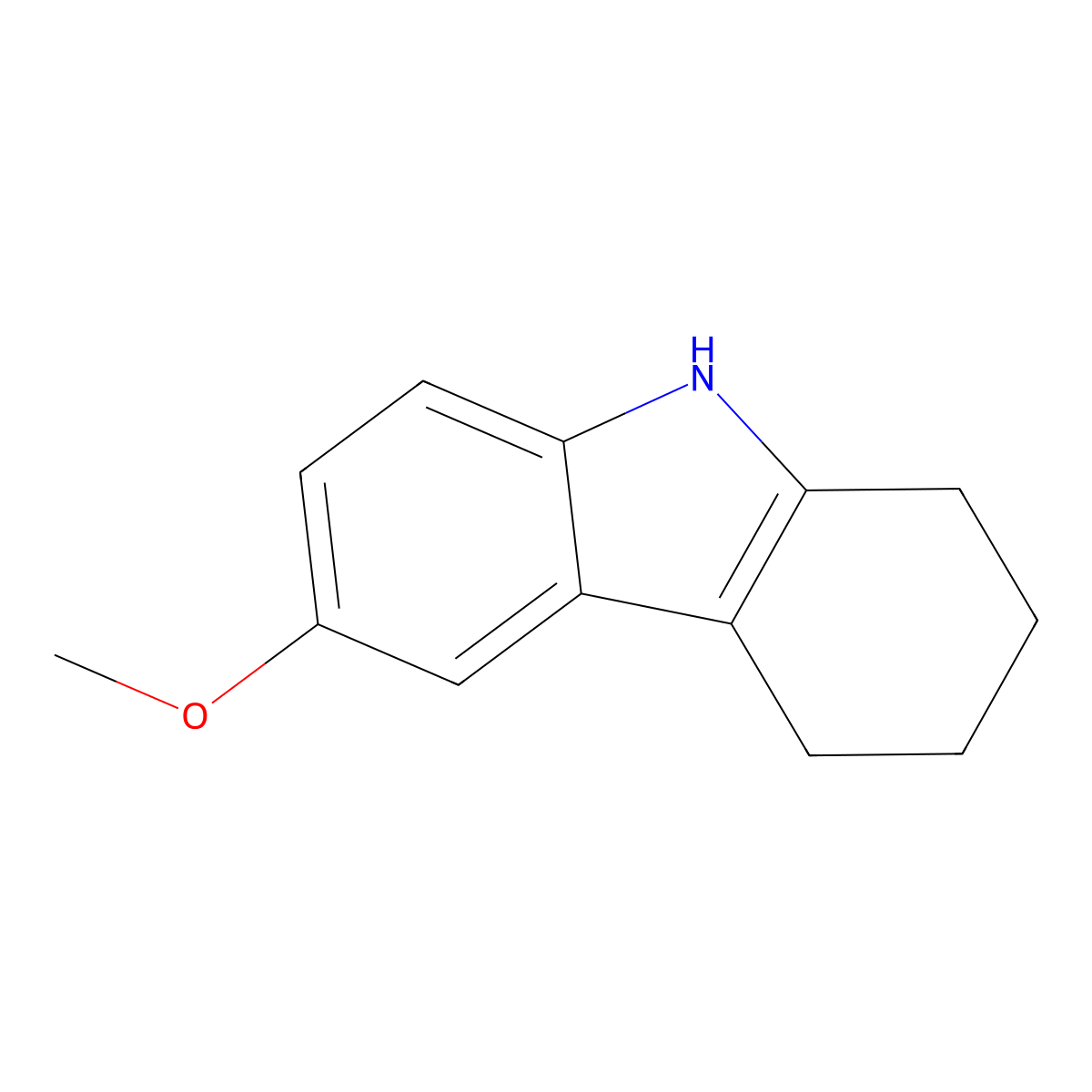 6-Methoxy-1,2,3,4-tetrahydrocarbazole molecular structure, CAS 13070-45-6