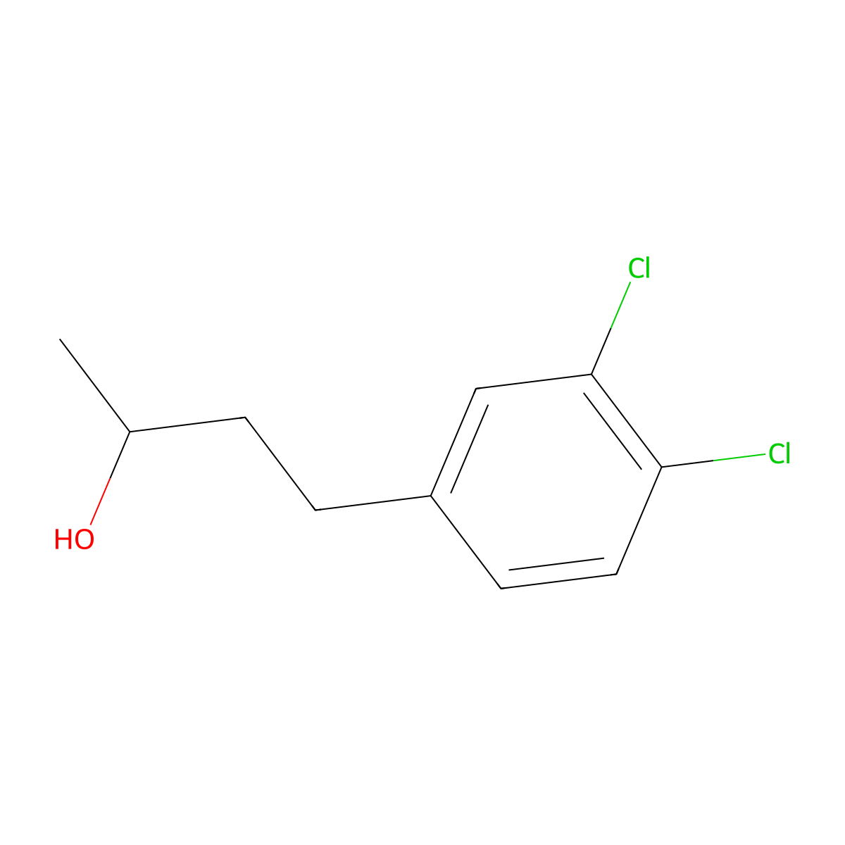 4-(3,4-Dichlorophenyl)butan-2-ol molecular structure, CAS 1307015-40-2