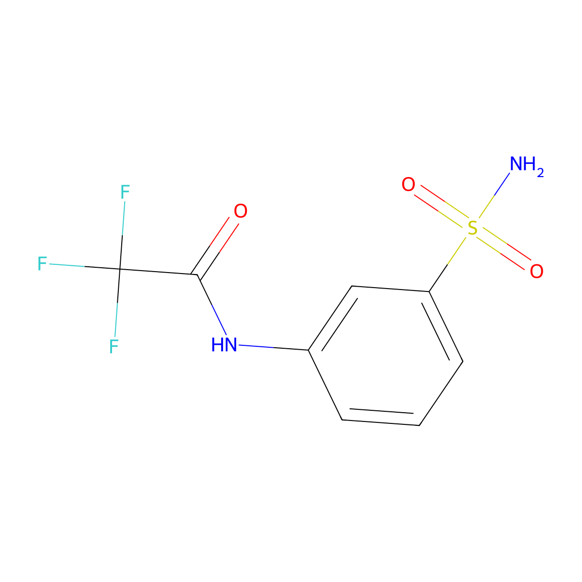 2,2,2-trifluoro-N-(3-sulfamoylphenyl)acetamide molecular structure, CAS 1307097-01-3