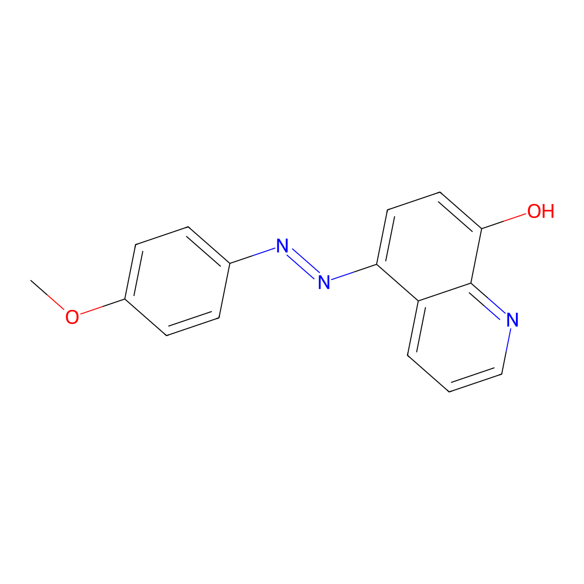 5-(4-Methoxyphenylazo)-8-hydroxyquinoline molecular structure, CAS 13071-14-2