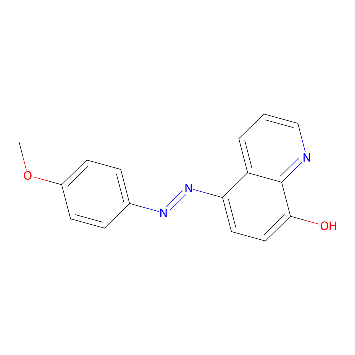 5-(4-Methoxyphenylazo)-8-hydroxyquinoline molecular structure, CAS 13071-14-2