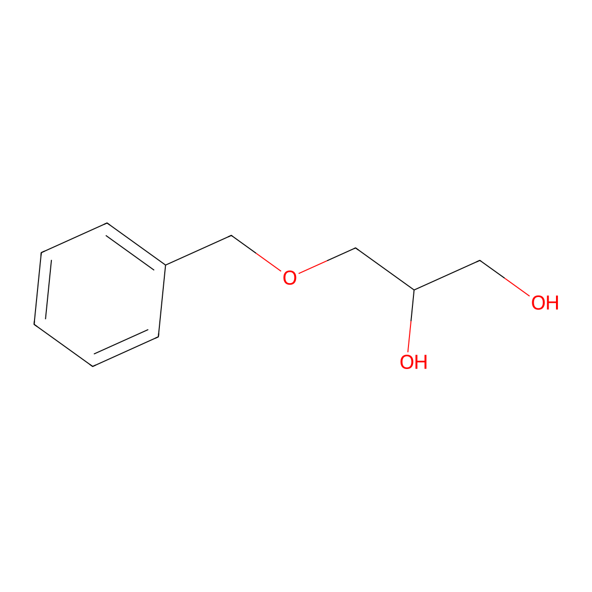 3-(Benzyloxy)-1,2-propanediol molecular structure, CAS 13071-59-5