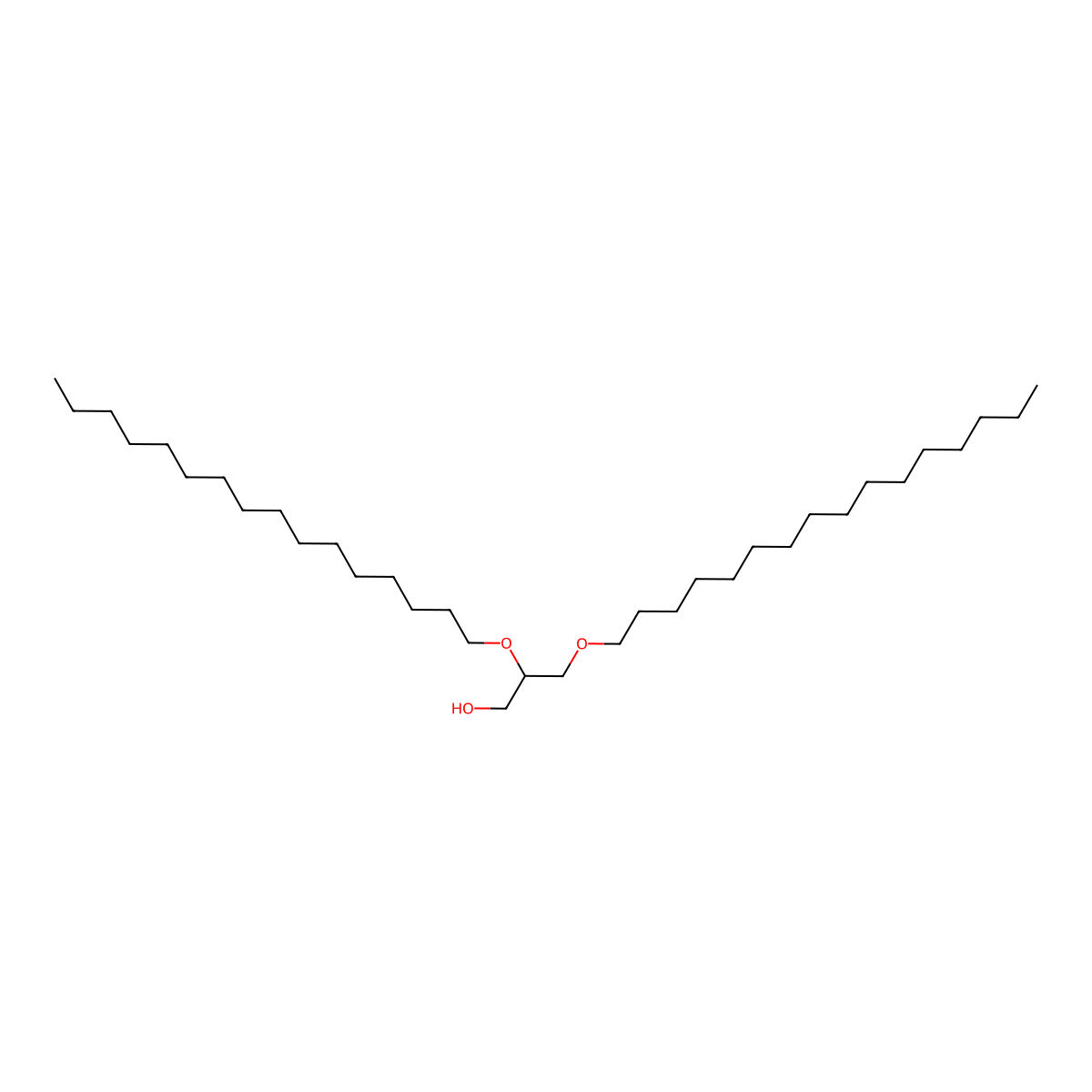 2,3-Bis(hexadecyloxy)propan-1-ol molecular structure, CAS 13071-60-8