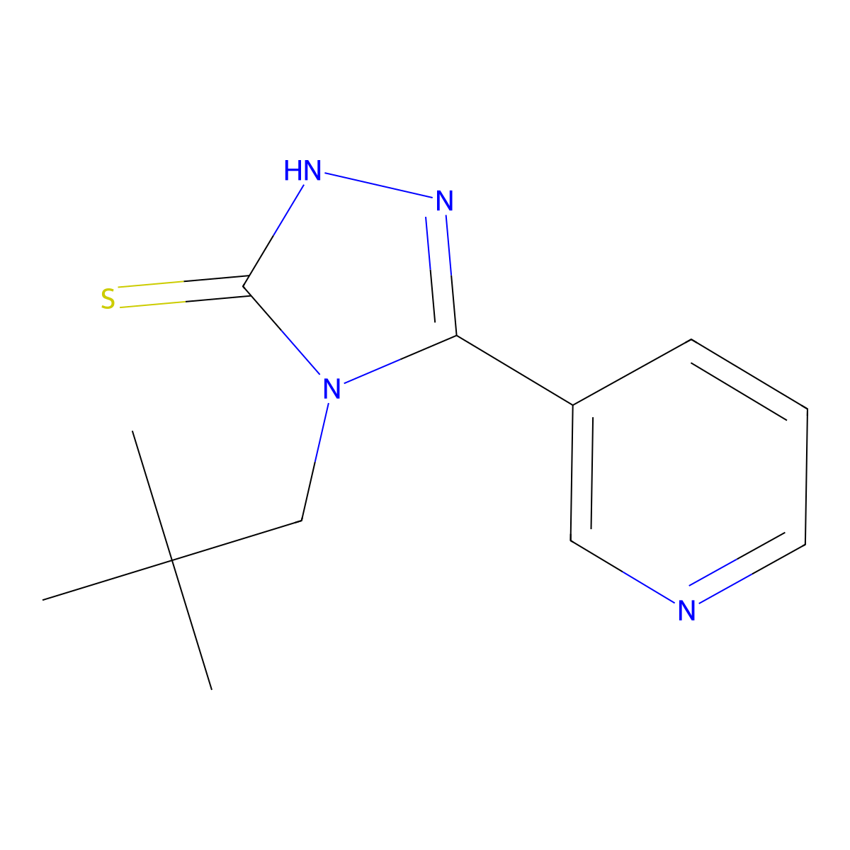 4-Neopentyl-5-(pyridin-3-yl)-4h-1,2,4-triazole-3-thiol molecular structure, CAS 1307101-62-7