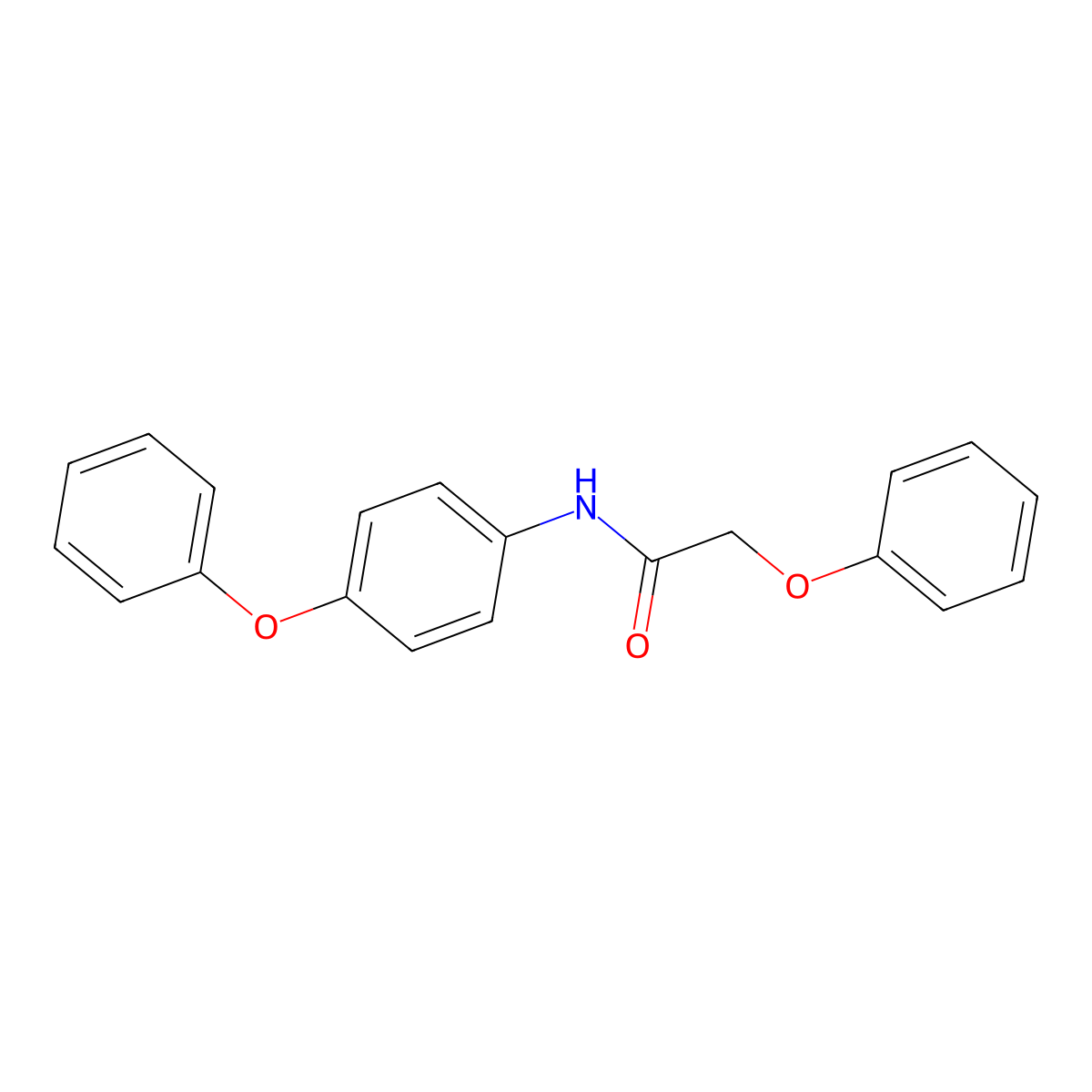 2-phenoxy-N-(4-phenoxyphenyl)acetamide molecular structure, CAS 130711-87-4