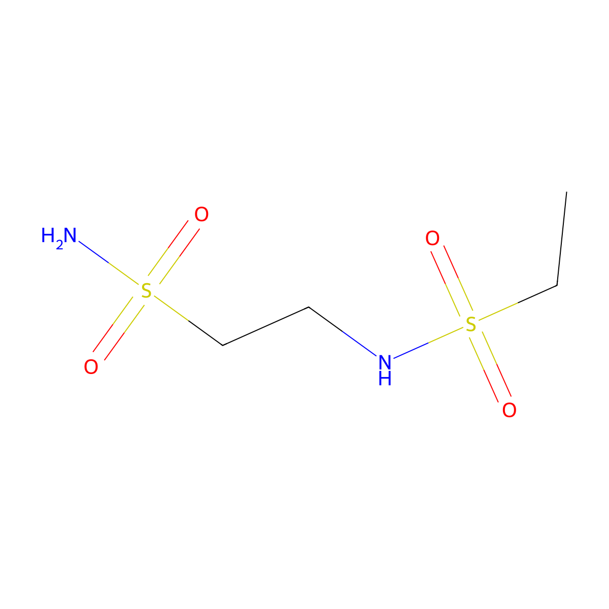2-Ethanesulfonamidoethane-1-sulfonamide molecular structure, CAS 1307111-78-9