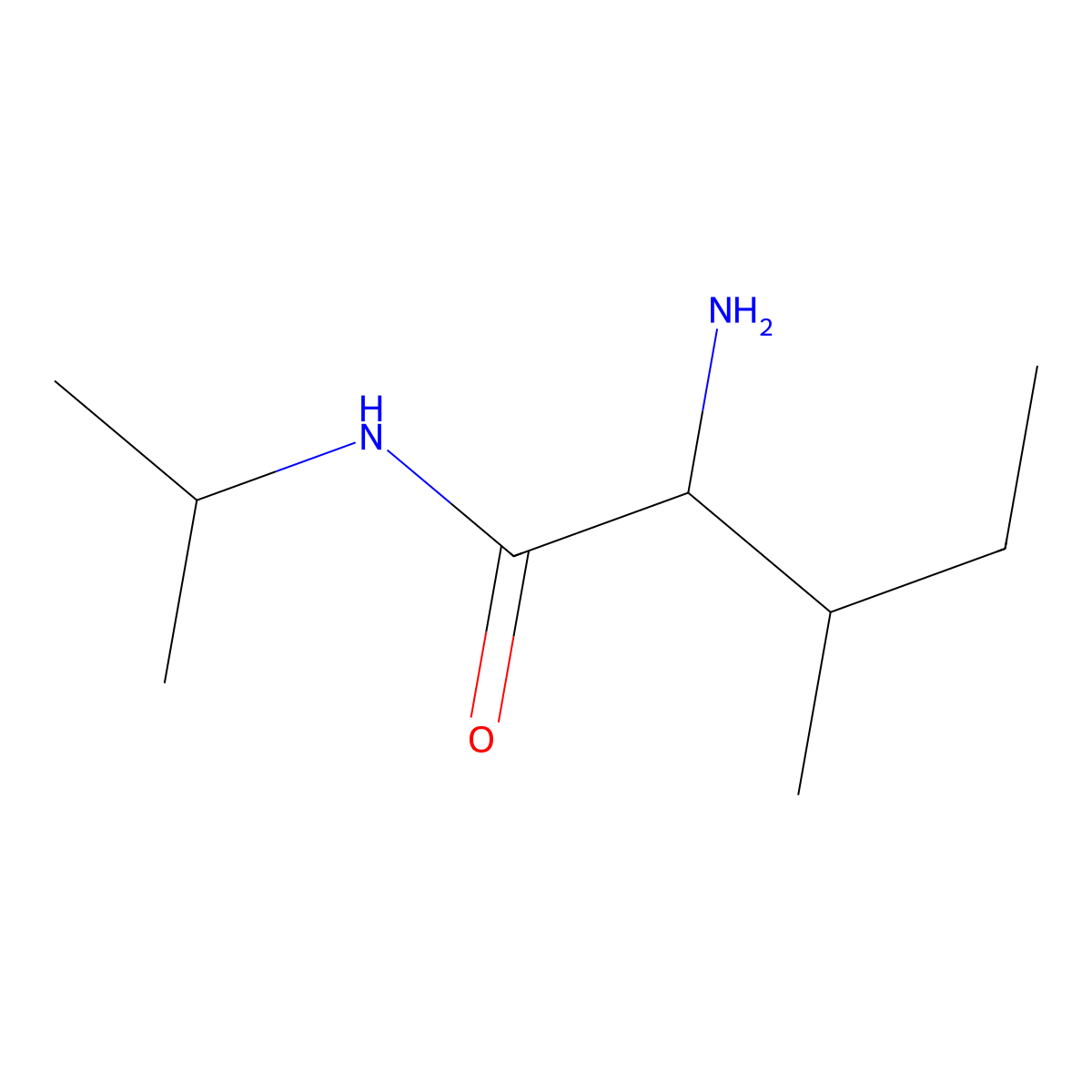 N-Isopropyl L-isoleucinamide molecular structure, CAS 1307135-80-3