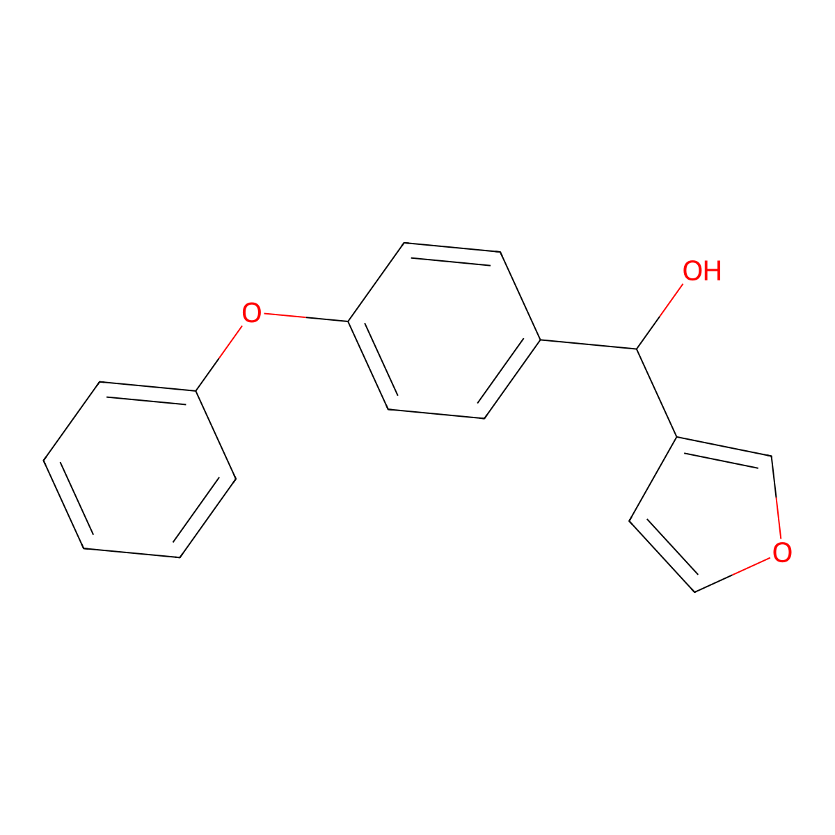 3-Furyl-(4-phenoxyphenyl)methanol molecular structure, CAS 1307147-58-5