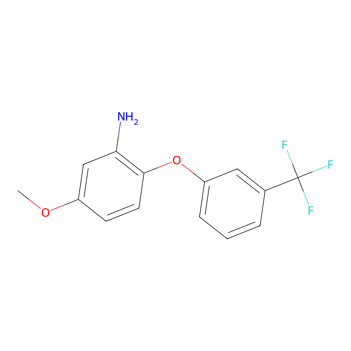 5-Methoxy-2-(3-(trifluoromethyl)phenoxy)aniline molecular structure, CAS 130715-99-0