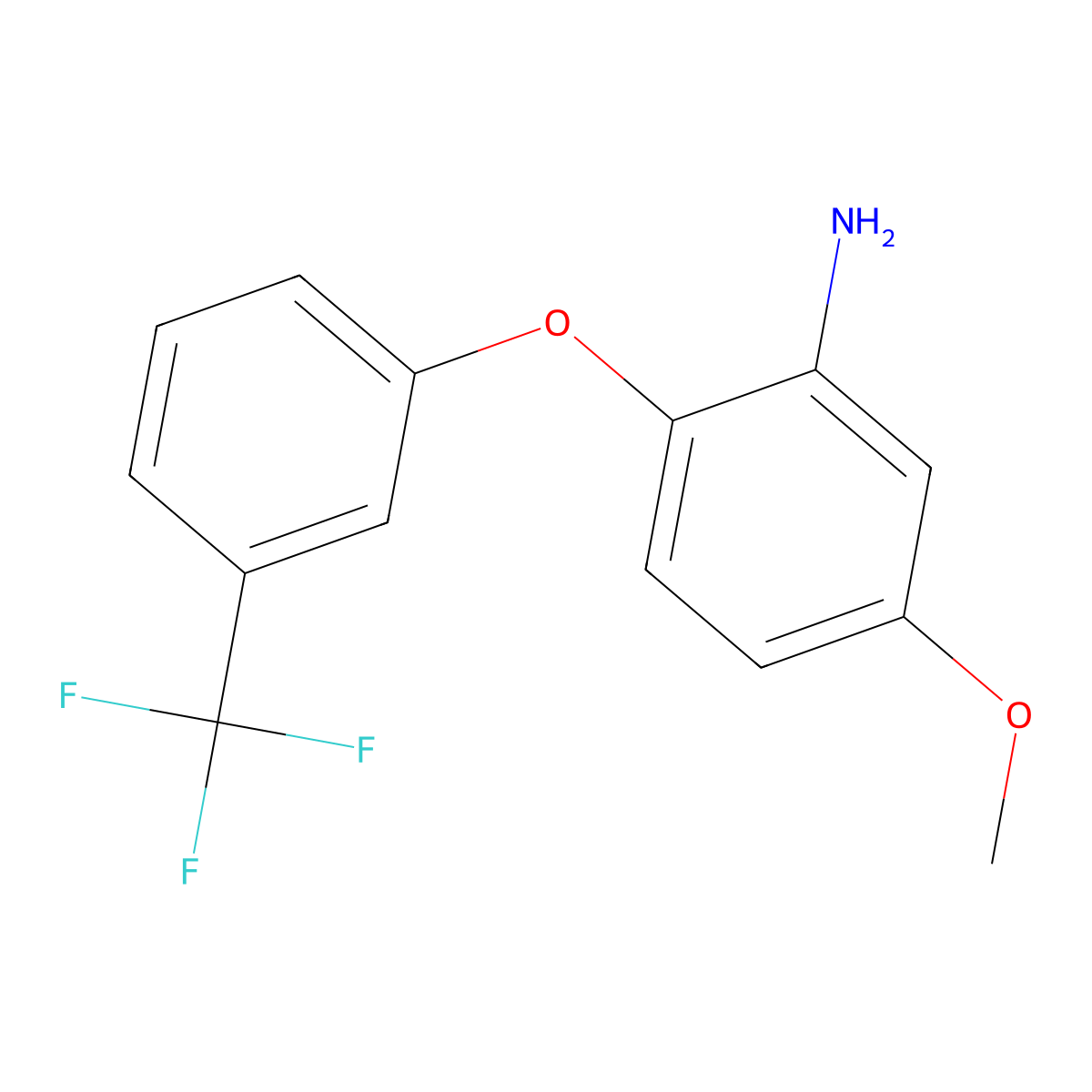 5-Methoxy-2-(3-(trifluoromethyl)phenoxy)aniline molecular structure, CAS 130715-99-0