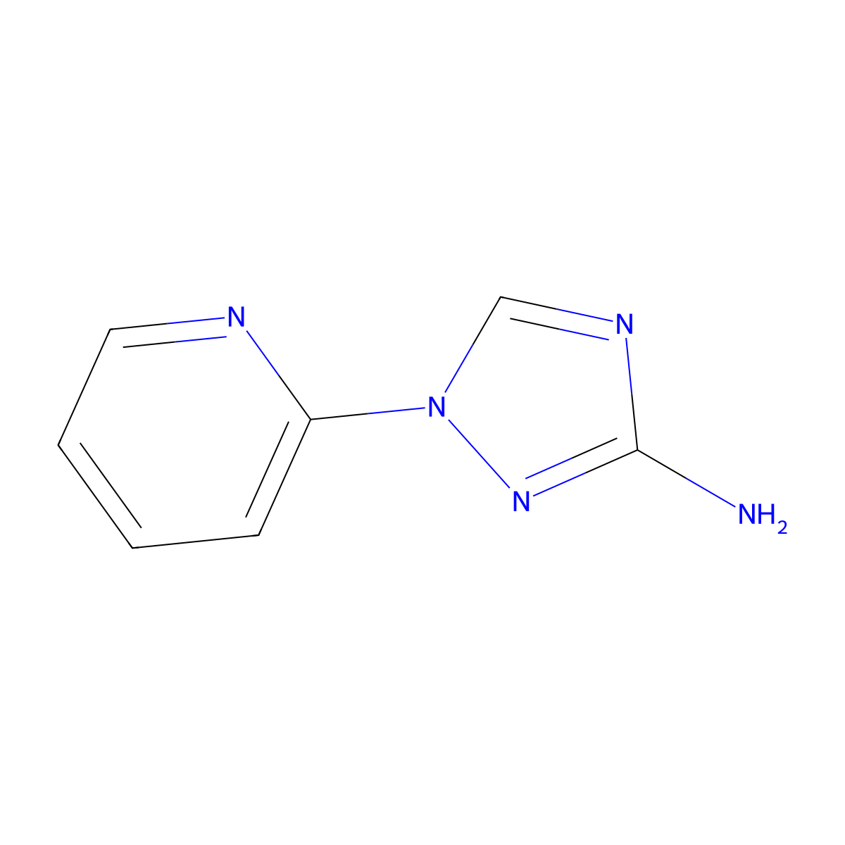 1-(pyridin-2-yl)-1H-1,2,4-triazol-3-amine molecular structure, CAS 1307174-81-7