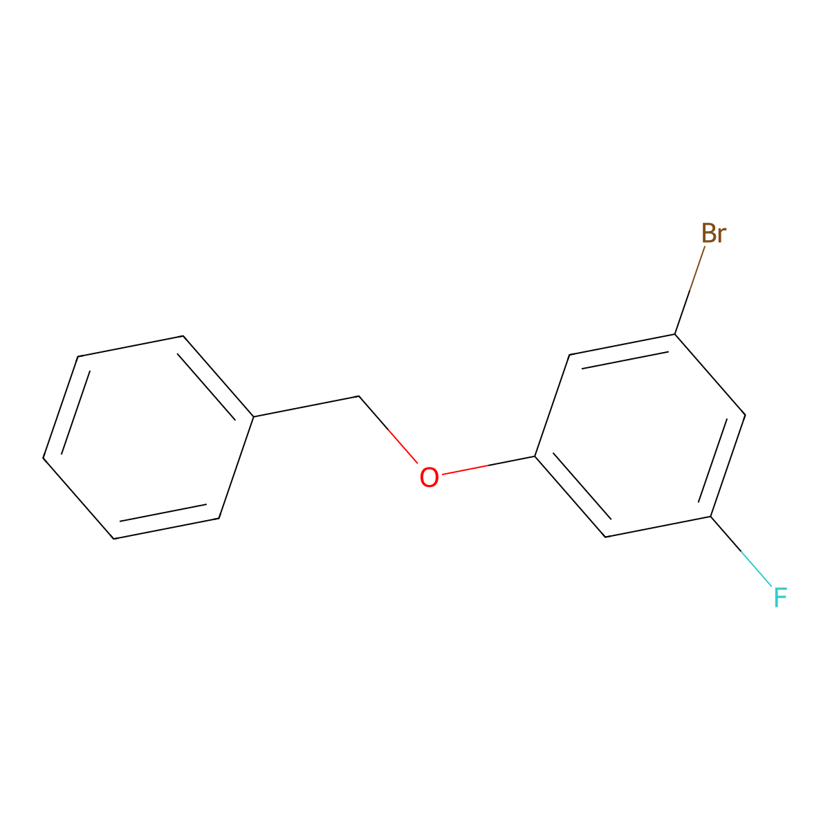1-(Benzyloxy)-3-bromo-5-fluorobenzene molecular structure, CAS 130722-44-0