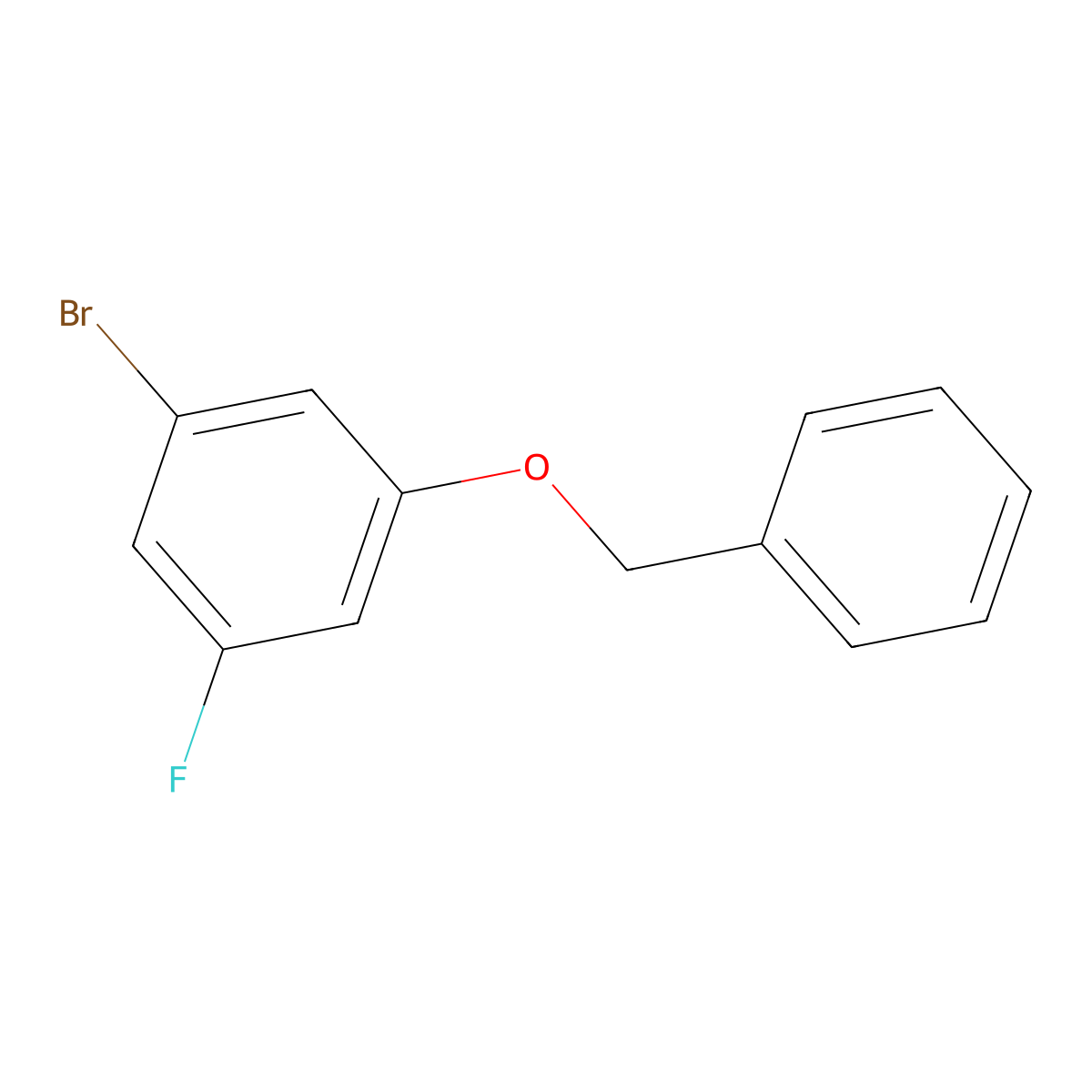 1-(Benzyloxy)-3-bromo-5-fluorobenzene molecular structure, CAS 130722-44-0