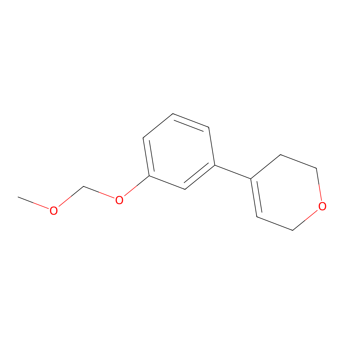 3,6-Dihydro-4-[3-(methoxymethoxy)phenyl]-2H-pyran molecular structure, CAS 130722-59-7