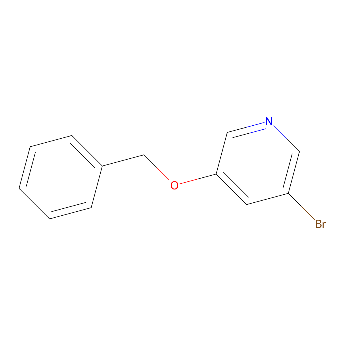 3-(Benzyloxy)-5-bromopyridine molecular structure, CAS 130722-95-1