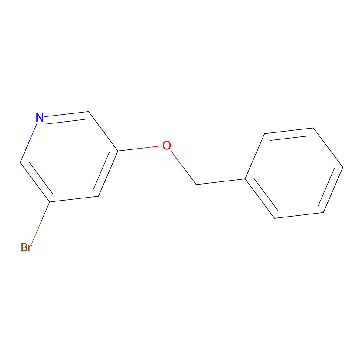 3-(Benzyloxy)-5-bromopyridine molecular structure, CAS 130722-95-1