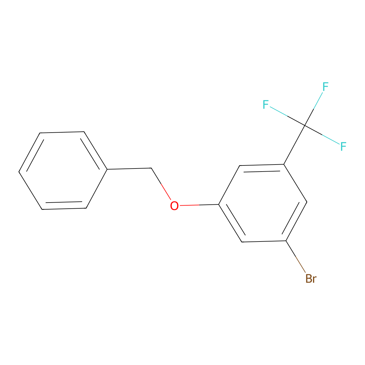 1-(Benzyloxy)-3-bromo-5-trifluoromethylbenzene molecular structure, CAS 130723-14-7
