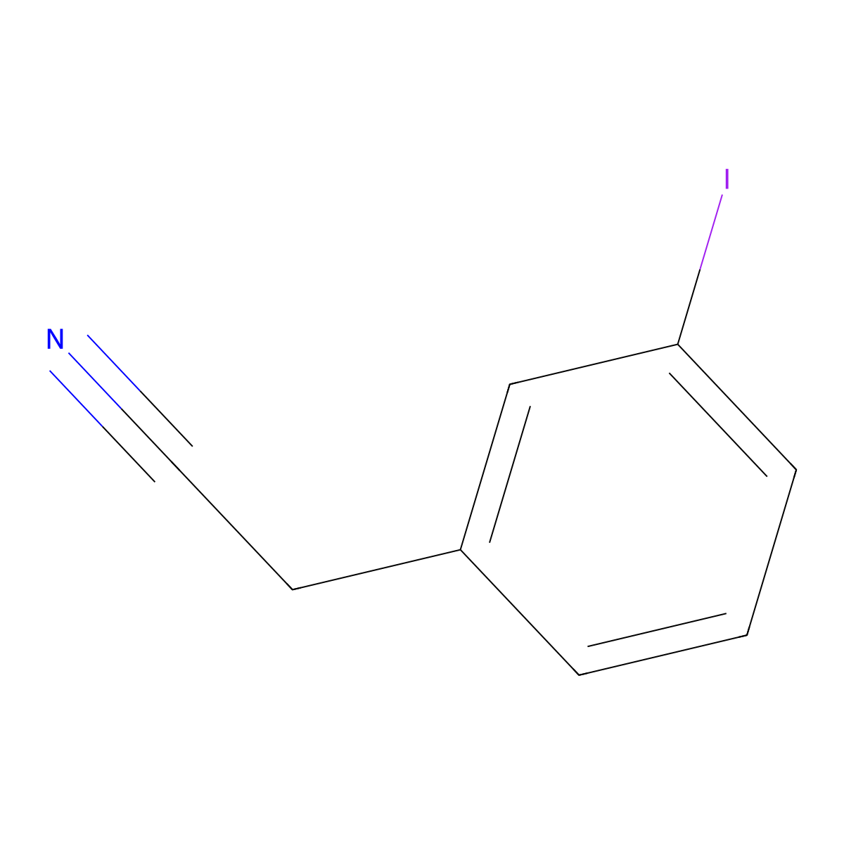 2-(3-Iodophenyl)acetonitrile molecular structure, CAS 130723-54-5