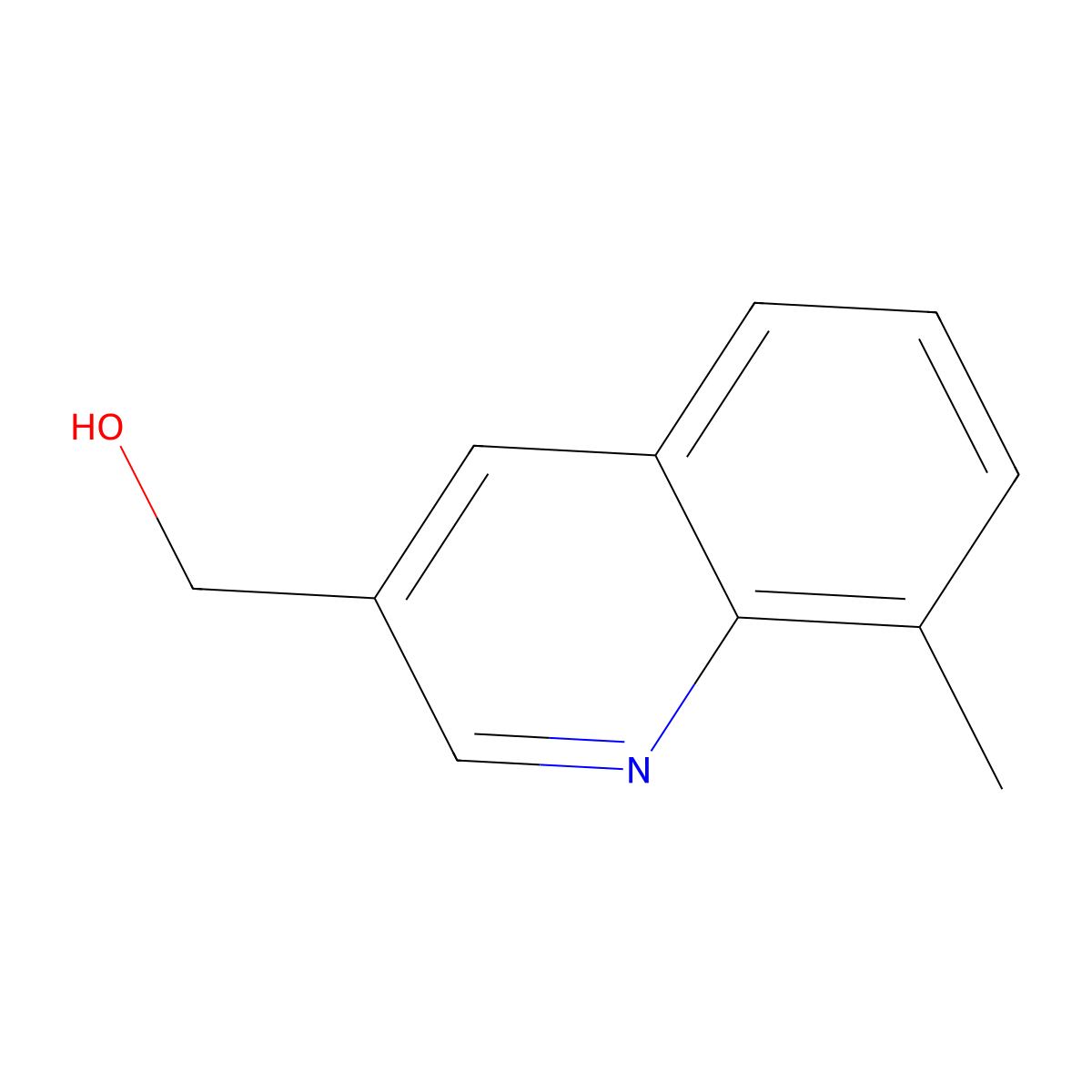 (8-Methylquinolin-3-yl)methanol molecular structure, CAS 1307237-18-8