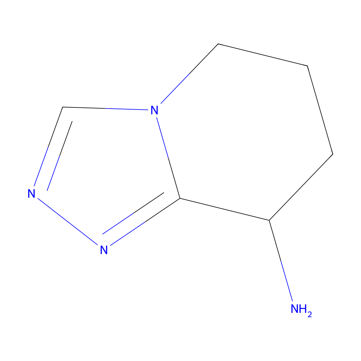 5,6,7,8-Tetrahydro-[1,2,4]triazolo[4,3-a]pyridin-8-amine molecular structure, CAS 1307237-49-5