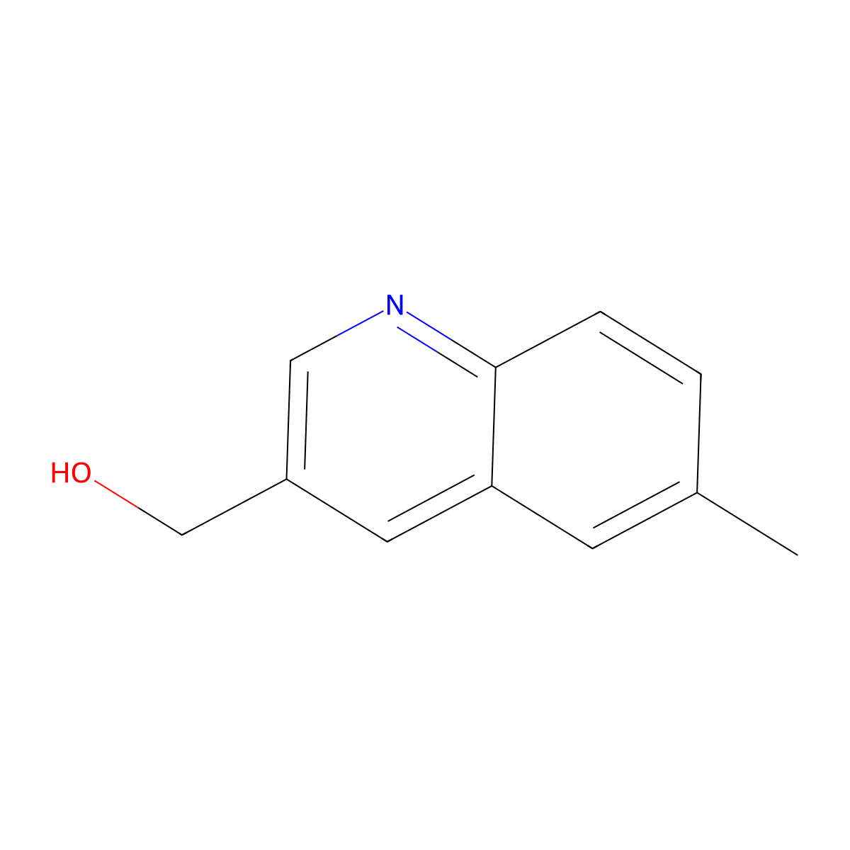 (6-Methylquinolin-3-yl)methanol molecular structure, CAS 1307237-69-9