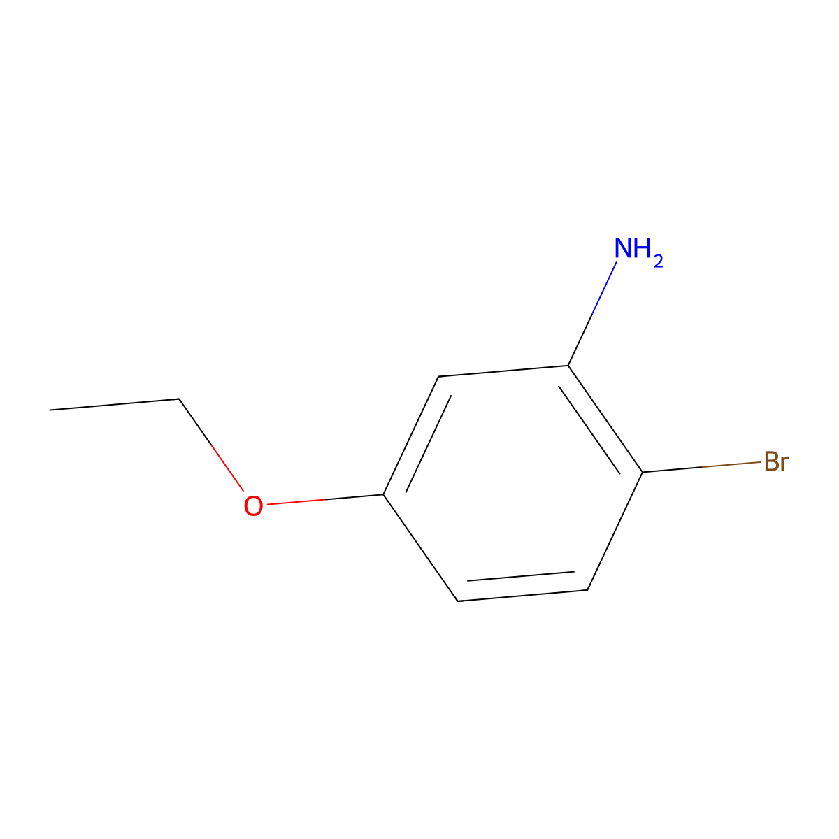 2-Bromo-5-ethoxyaniline molecular structure, CAS 1307239-27-5