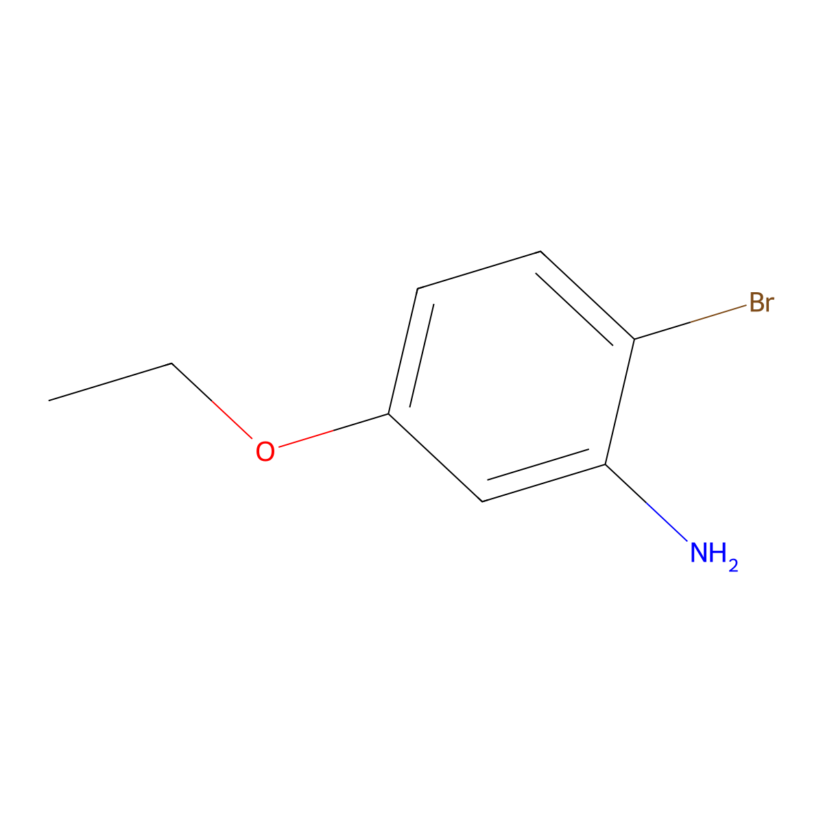 2-Bromo-5-ethoxyaniline molecular structure, CAS 1307239-27-5
